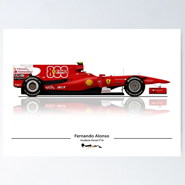 Fernando Alonso, Ferrari, Canadian GP 2010 print by Motorsport Images
