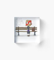 life is like a box of box Acrylic Block