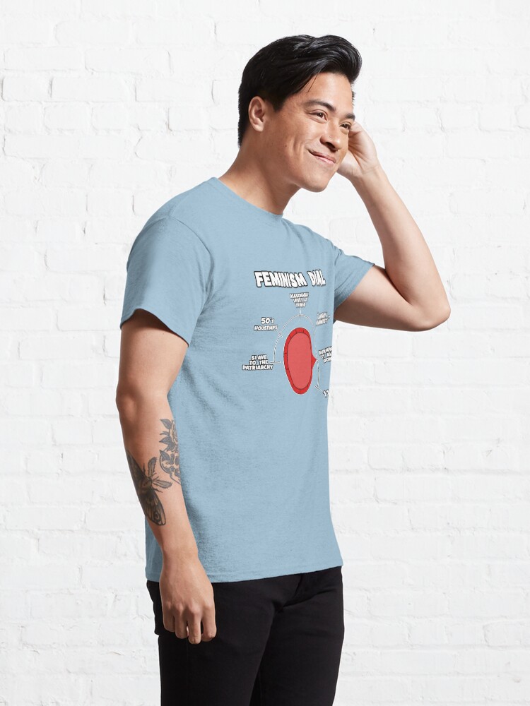 Alternate view of Raging Feminist Dial Ready For Protesting! Classic T-Shirt