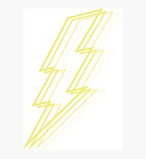 Yellow Lightning Photographic Print