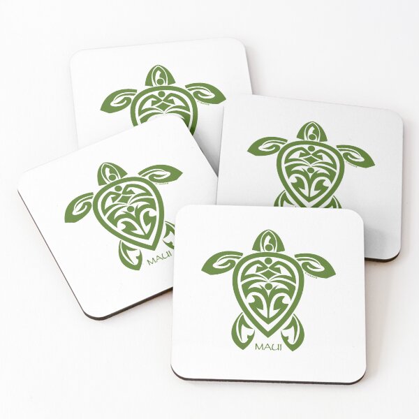 Item preview, Green Tribal Turtle / Maui designed and sold by srwdesign.