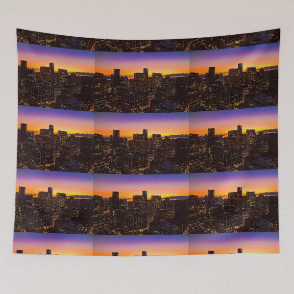 Item preview, Canada. Vancouver, BC. Sunset in the Downtown. designed and sold by vadim19.