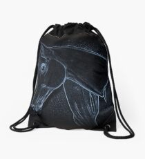Equine Outline Drawstring Bag