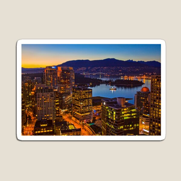Item preview, Canada. Vancouver, BC. Downtown. Night. designed and sold by vadim19.