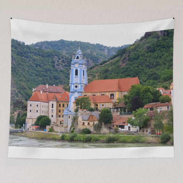 Item preview, Durnstein and blue church spire, Austria designed and sold by FranWest.