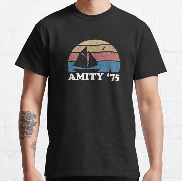 Amity '75 - The Summer of Great White Shark Jaws Classic T-Shirt