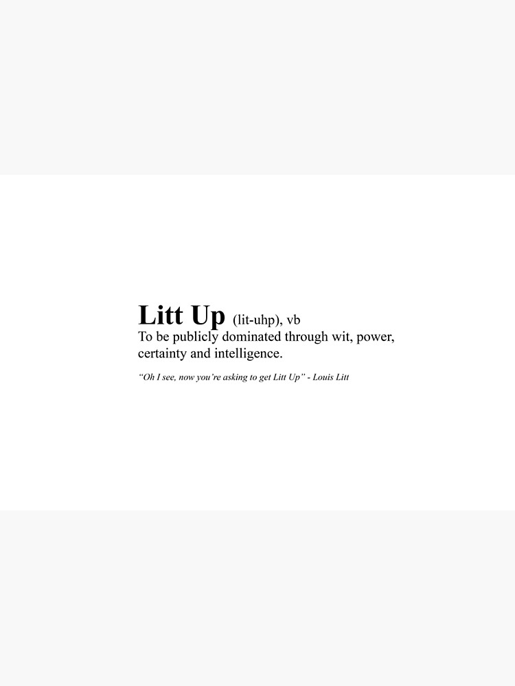 Suits - Louis Litt "Litt Up" by mallenn