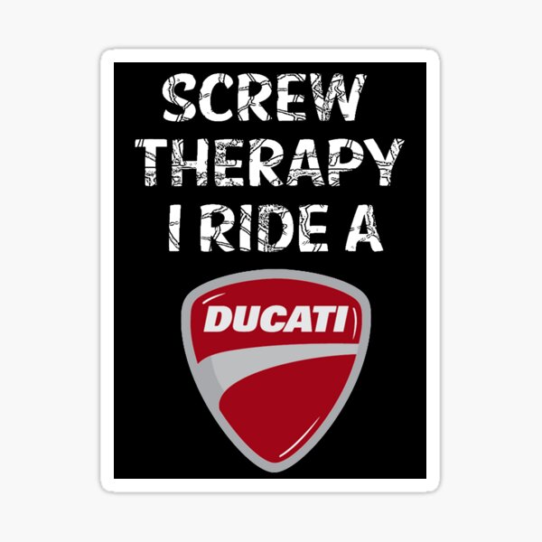 Thérapie par vis, je monte une Ducati Sticker