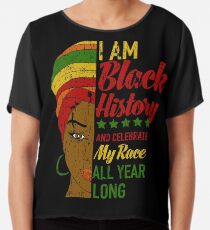 Ich bin schwarzer Geschichtsmonat Afrikanerin Chiffontop