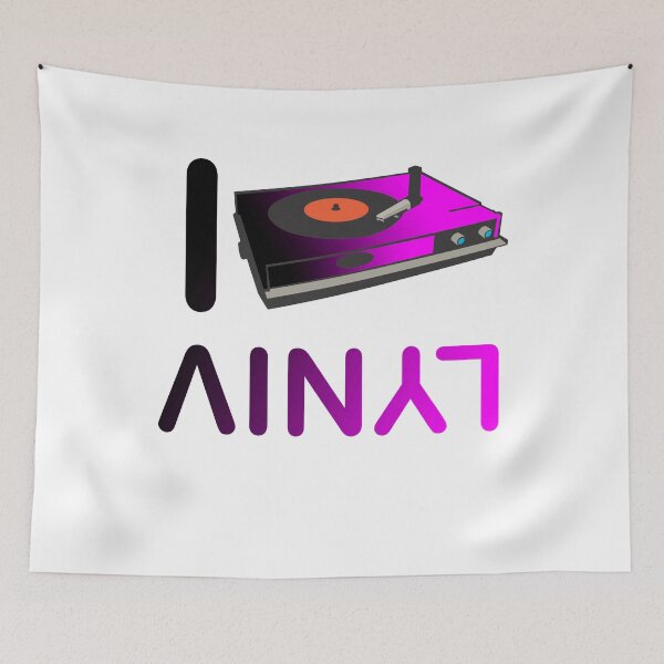 Item preview, I Love Vinyl Record Player designed and sold by NixBob.