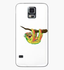 Faultier hängt am Ast süß Hülle & Klebefolie für Samsung Galaxy