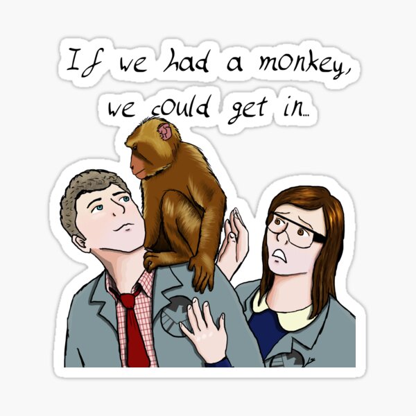 Science Monkey Sticker