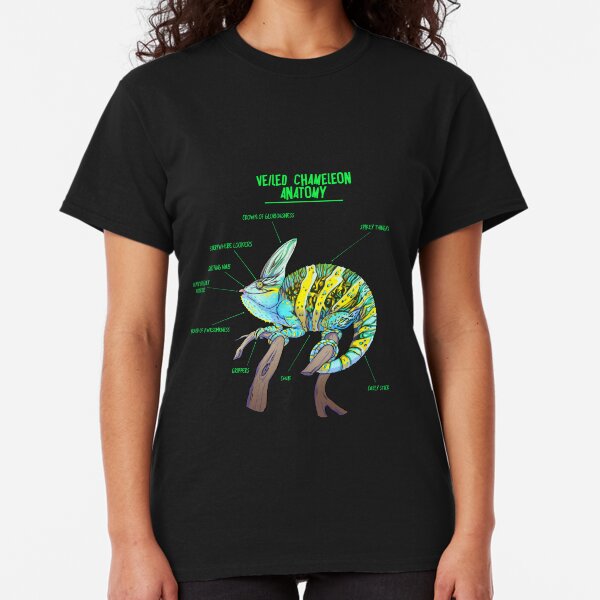 Veiled chameleon anatomy Classic T-Shirt