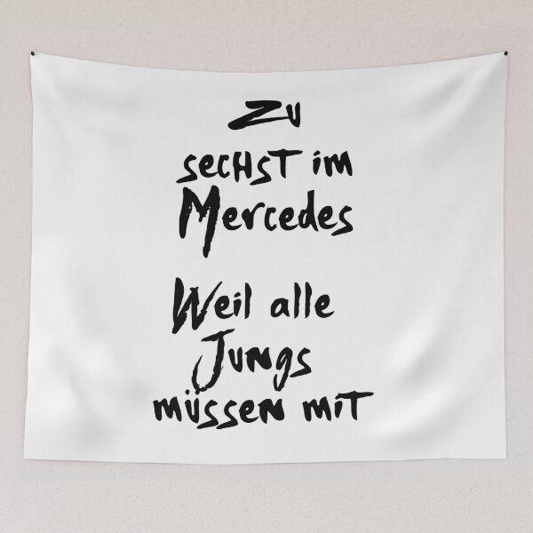 Item preview, TO SIX IN MERCEDES WITHOUT MY TEAM 187 MUSIC LYRIC TEXT designed and sold by deificusArt.
