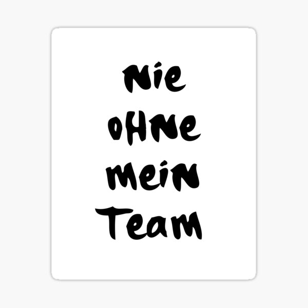 NEVER WITH MY TEAM 187 MUSIC LYRIC TEXT Sticker