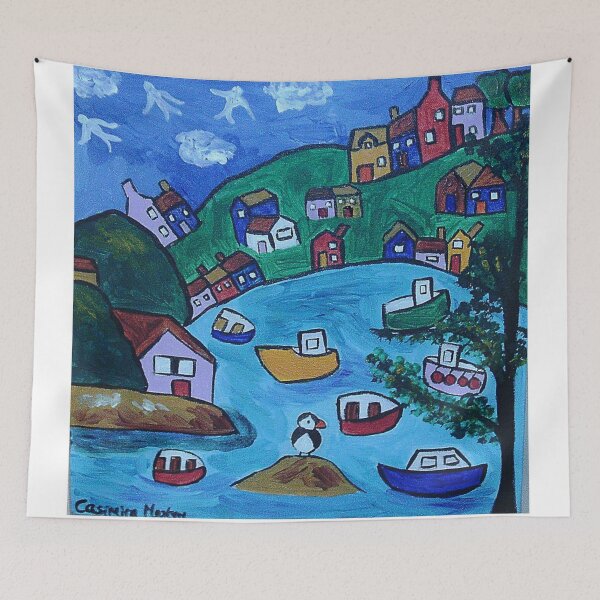 Item preview, Dartmouth, naive seascape designed and sold by Casimirasart.