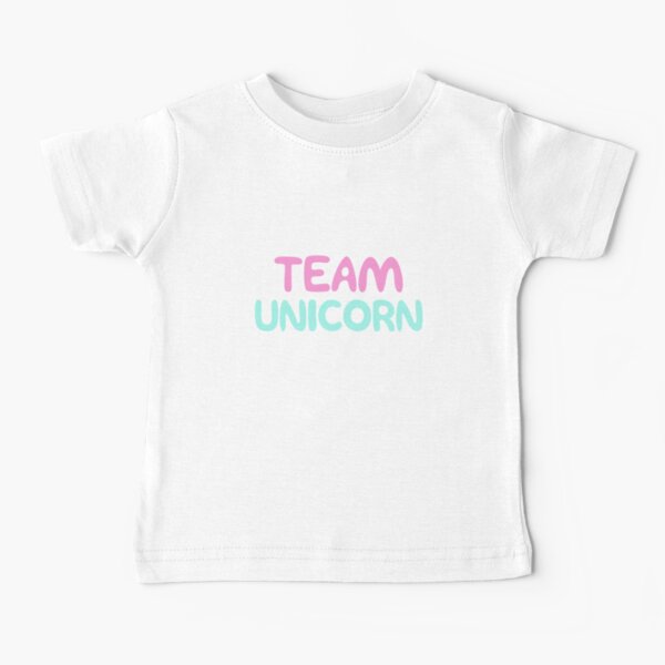 Item preview, Team unicorn pink and blue hand lettering text designed and sold by Scoopivich.