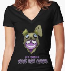 Lila Kerl Hoodie Shirt mit V-Ausschnitt