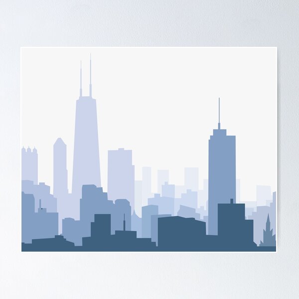 Item preview, Chicago City Skyline - Vector Illustration Design designed and sold by SamirArt.