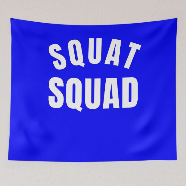 Item preview, Squat Squad bold white text  designed and sold by Scoopivich.