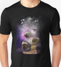 Camiseta unisex espacio nebulosa perezosa