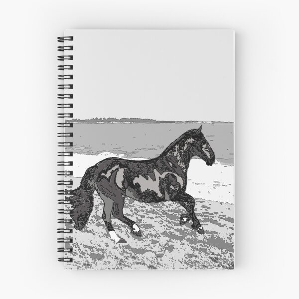 Item preview, Caballo chileno (Equus ferus caballus) on the beach designed and sold by ChrissyWild.