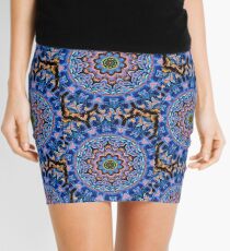 Blue Mandala Mini Skirt