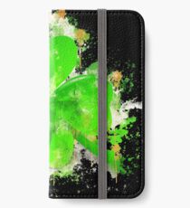 Four-leaf clover clover luck watercolor painted iPhone Wallet/Case/Skin