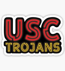 USC Trojans Neon Sign Sticker