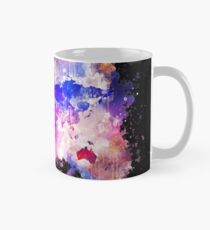 Galaxy map of the world space watercolor painted Mug
