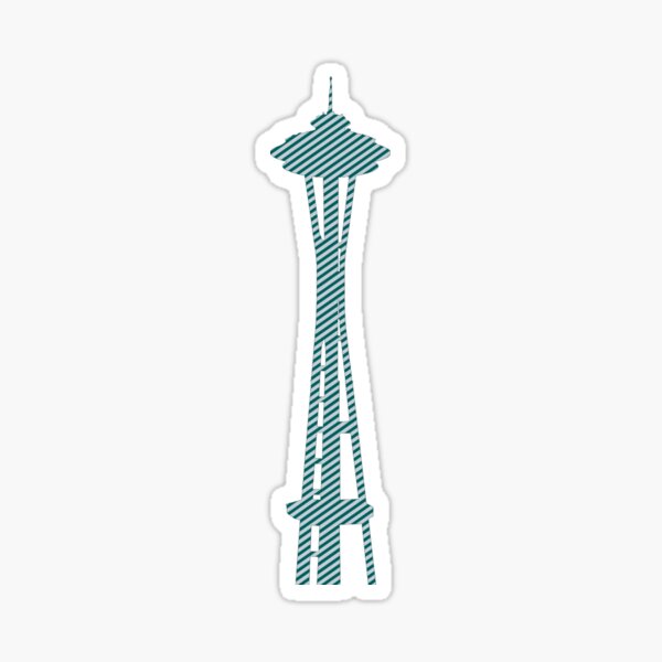 Item preview, Seattle Space Needle Teal Gray designed and sold by samvschantz.