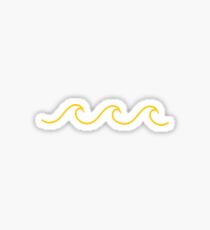 Golden Wave Sticker