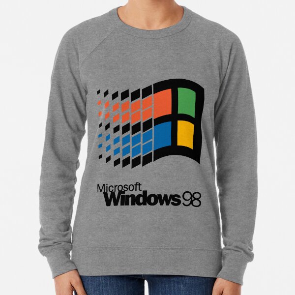 Microsoft Windows 98 Logo Lightweight Sweatshirt