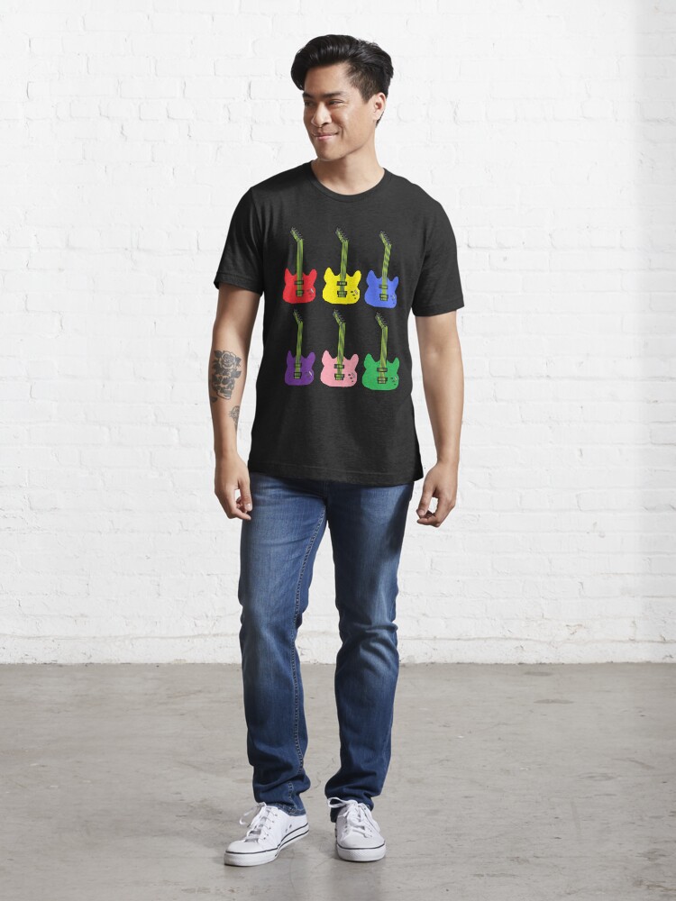 Alternate view of Rainbow Guitar Essential T-Shirt