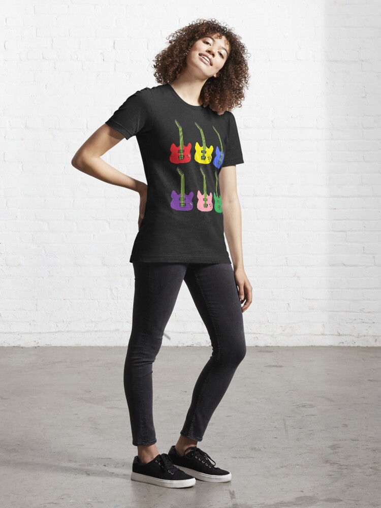 Alternate view of Rainbow Guitar Essential T-Shirt