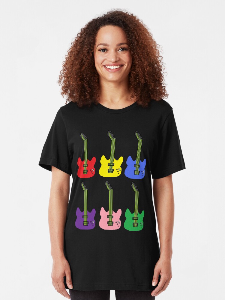 Alternate view of Rainbow Guitar Slim Fit T-Shirt
