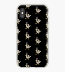 Grey Top Hat Duck iPhone Case