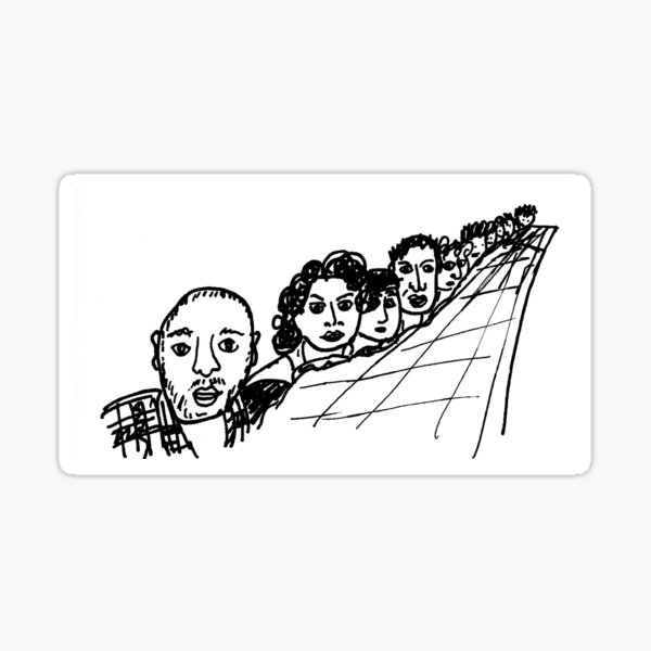 "the greek chorus" Sticker for Sale by underscoree Redbubble