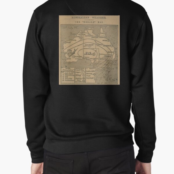 Australian Weather Map 28 July 1917 Pullover Sweatshirt
