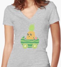 Summer Drive Fitted V-Neck T-Shirt