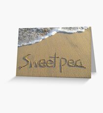 Sweetpea Greeting Card