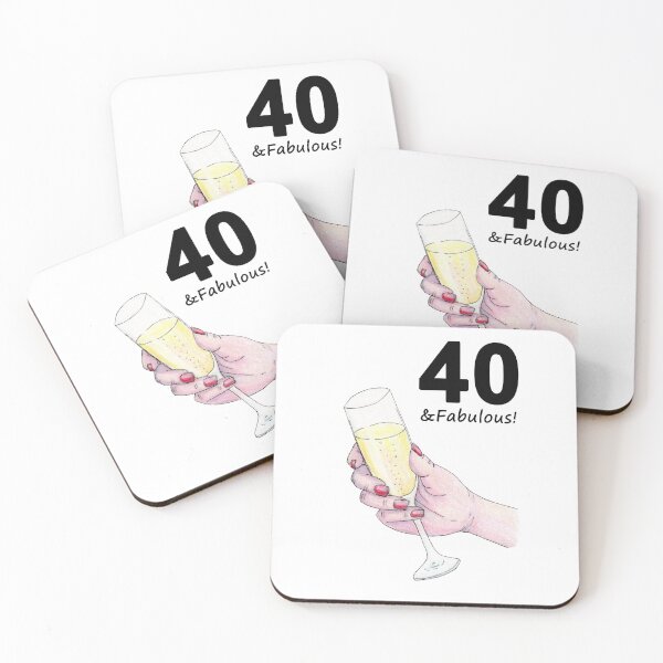 Item preview, Birthday Toast 40 and Fabulous! designed and sold by Kathryn Price.