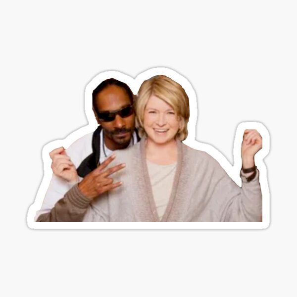 snoop and martha Sticker