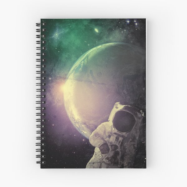 Aperçu de l'œuvre conception graphique texturale comportant un astronaute flottant dans l'espace avec la planète Terre en arrière-plan. créée et vendue par Phil Perkins.
