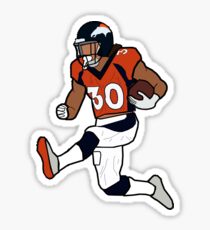 Phillip Lindsay Touchdown Celebration - Denver Broncos Sticker