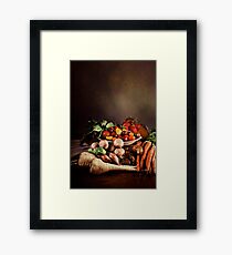 ~ Still Life with Vegetables ~ Framed Print