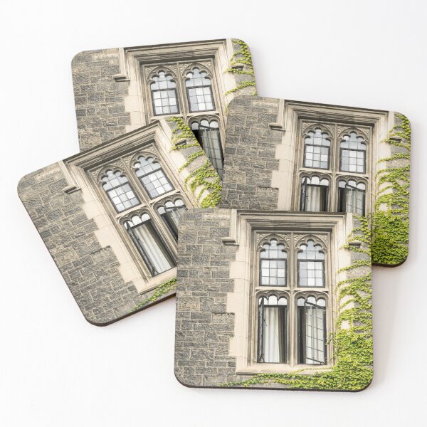 Item preview, Of Windows and Leaves - Cool Glass Mullions and Leafy Hedera Ivy designed and sold by Georgia Mizuleva.