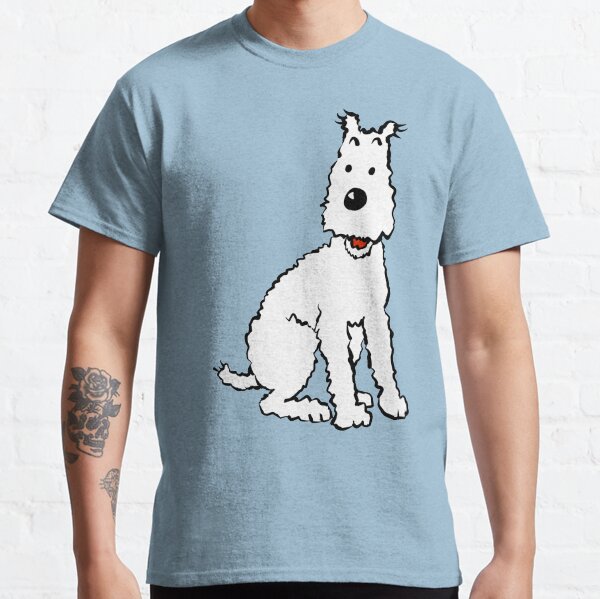 White Dog | Comic | Dog illustration Classic T-Shirt
