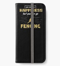Glück beim Fechten iPhone Flip-Case/Hülle/Skin