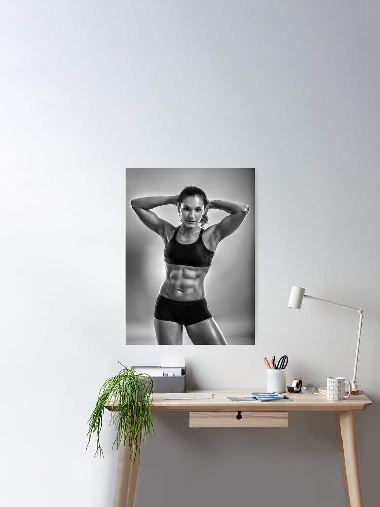 Poster fitness woman 